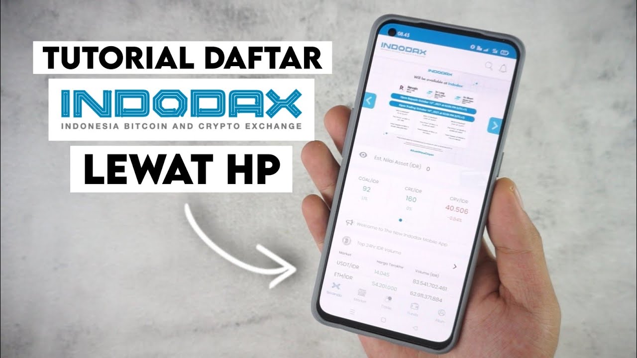 Cara Buat Akun Indodax Lewat HP - Sekaligus Verifikasi Akun Indodax