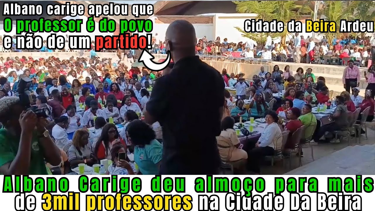 Albano Carige quebra o silencio e faz a maior festa dos Professores em Moçambique humilhando governo