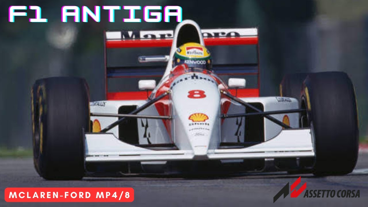 Série F1 Antiga - Ayrton Senna tentando se aproximar das Williams-Renault na França em 1993