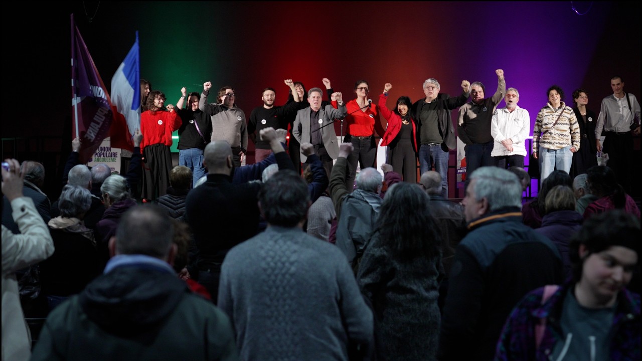 Réunion publique avec Eric Coquerel, René Pilato et Anne-Aziliz Petit-Louboutin à Angoulême