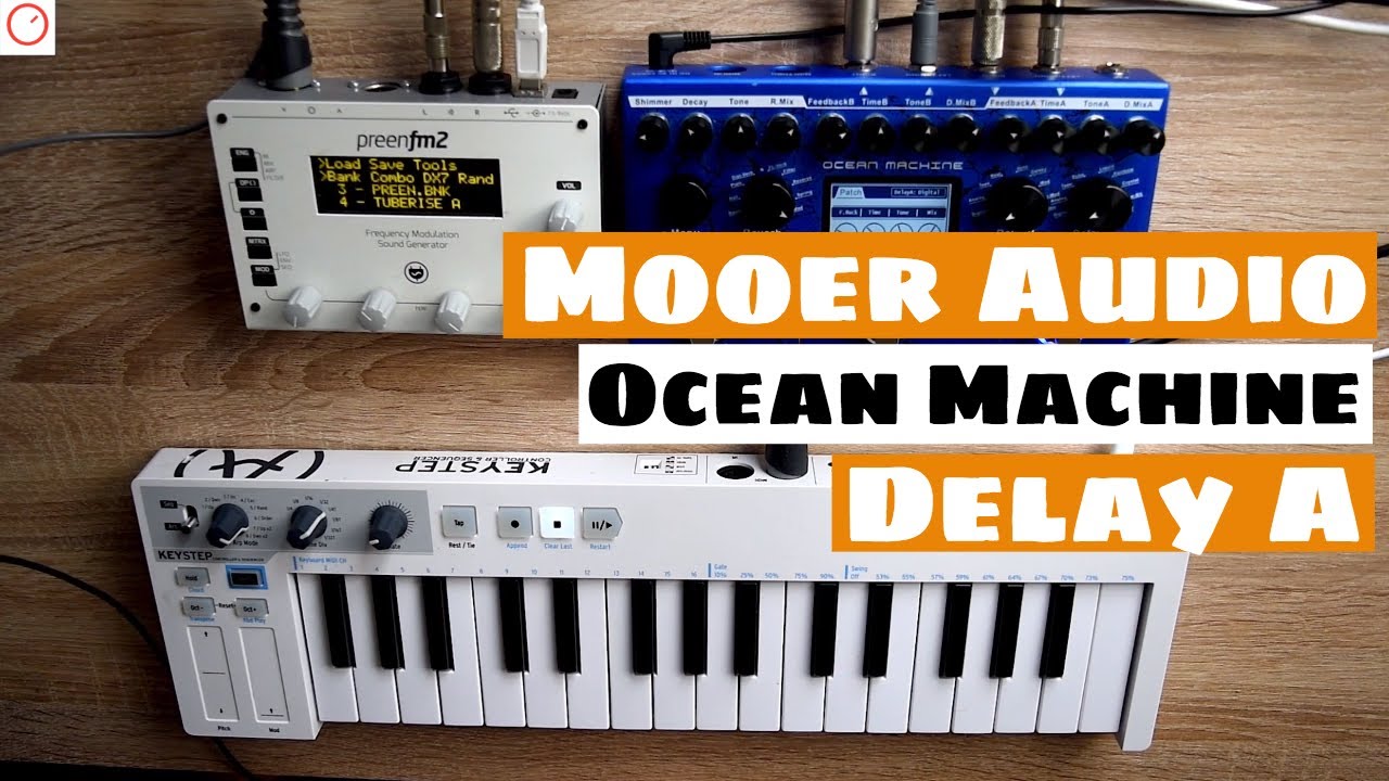 Mooer Audio Ocean Machine With SYNTHESIZERS - Delay A Modes Sound Demo