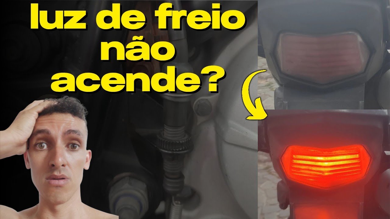 Luz de freio da Bros não acende com o pedal de freio traseiro? Como consertar?