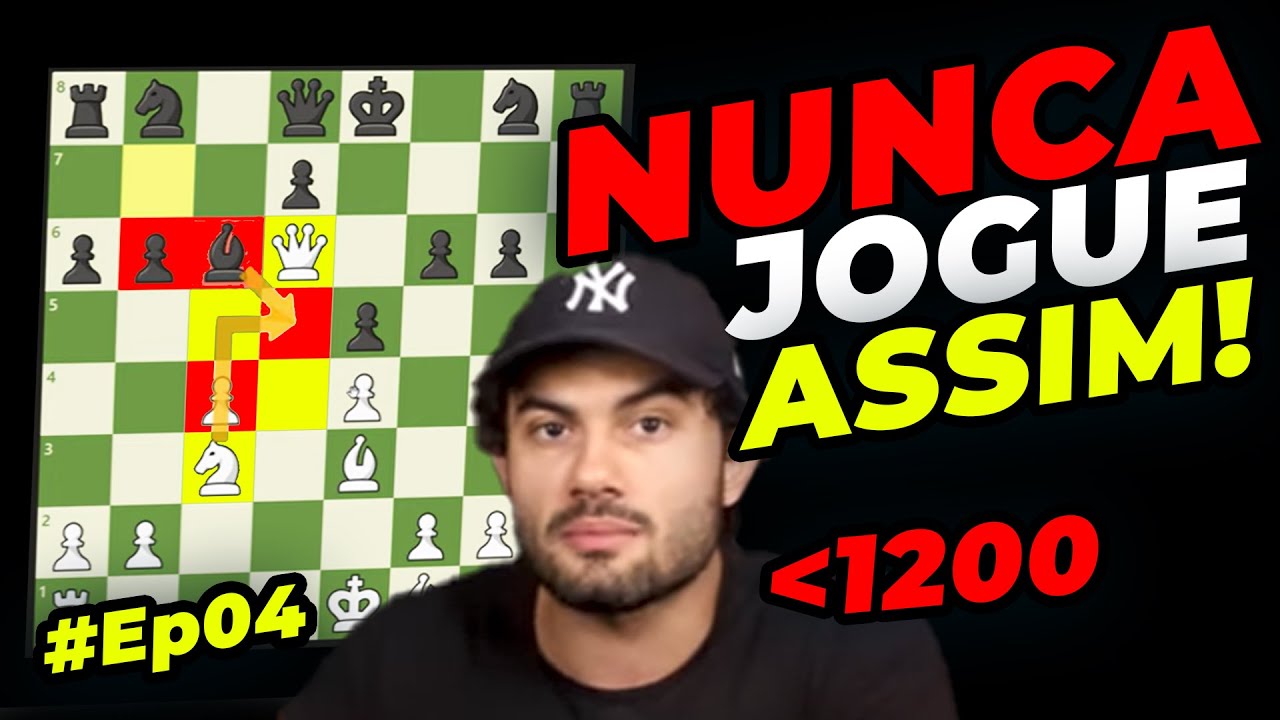 Se você tem menos de 1200 NUNCA jogue assim! Speedrun de 800 a 2500 no chess.com - Episódio 04