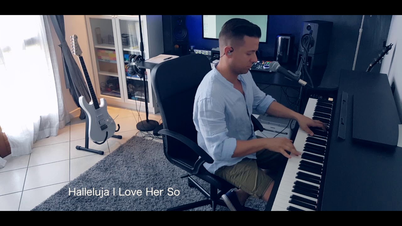 Matthew Lee - HALLELUJAH I LOVE HER SO (in studio) Ray Charles Piano Cover