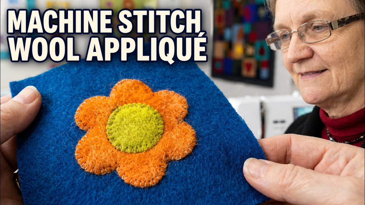 Tips & Techniques 242 - How to machine applique felted wool