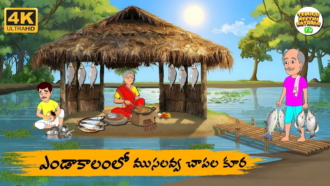 Telugu Stories - ఎండాకాలంలో ముసలవ్వ చేపల కూర   - Telugu Moral Stories | Telugu Neethi Kathalu Tv