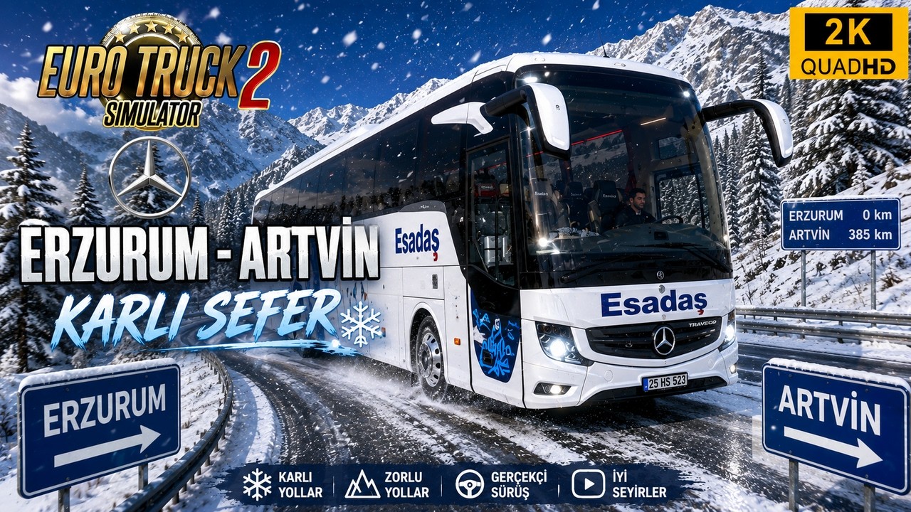 ERZURUM - ARTVİN ~ KARLI SEFER - TOURISMO 2023 - V1.4.2TÜRKİYE- ETS 2