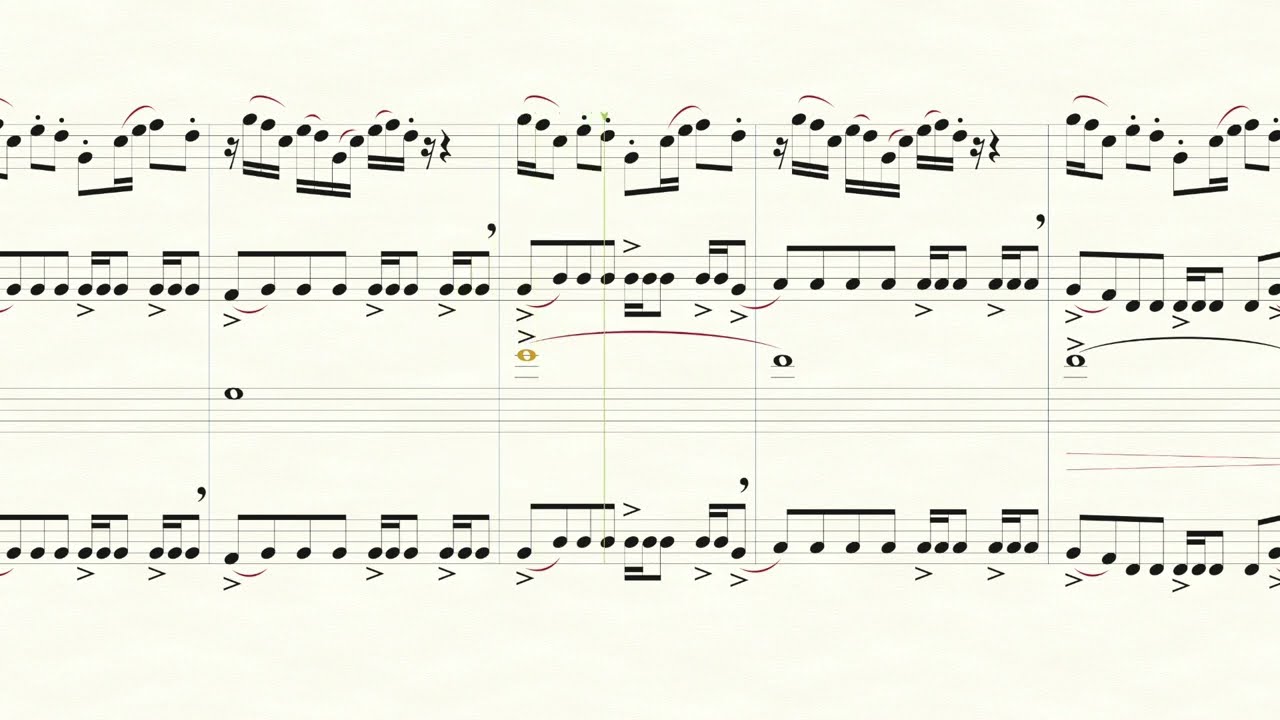 Rammstein - Du Hast, for saxophone quartet, sheet music