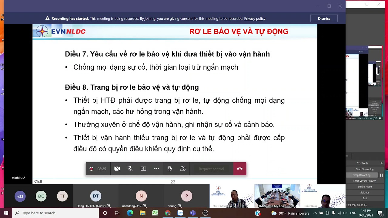 Học A0 online, Quy trình xử lý sự cố