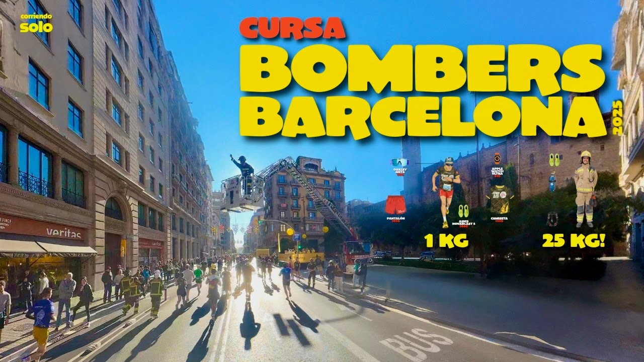 👩‍🚒 Corren con 25 kilos… para salvarte la vida | Cursa dels Bombers 2025