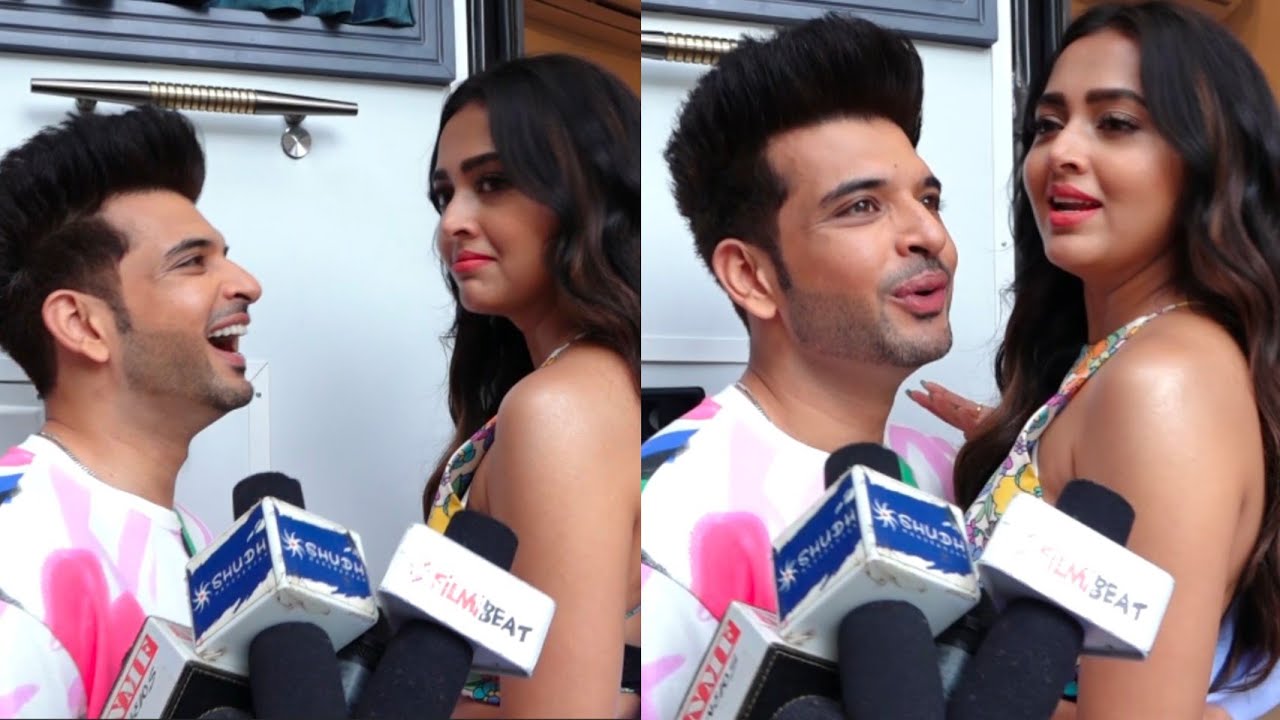 Karan Kundra & Tejasswi Prakash Arrived at Amazon Mini TV Udan Patola Shooting 🤩💕🔥📸