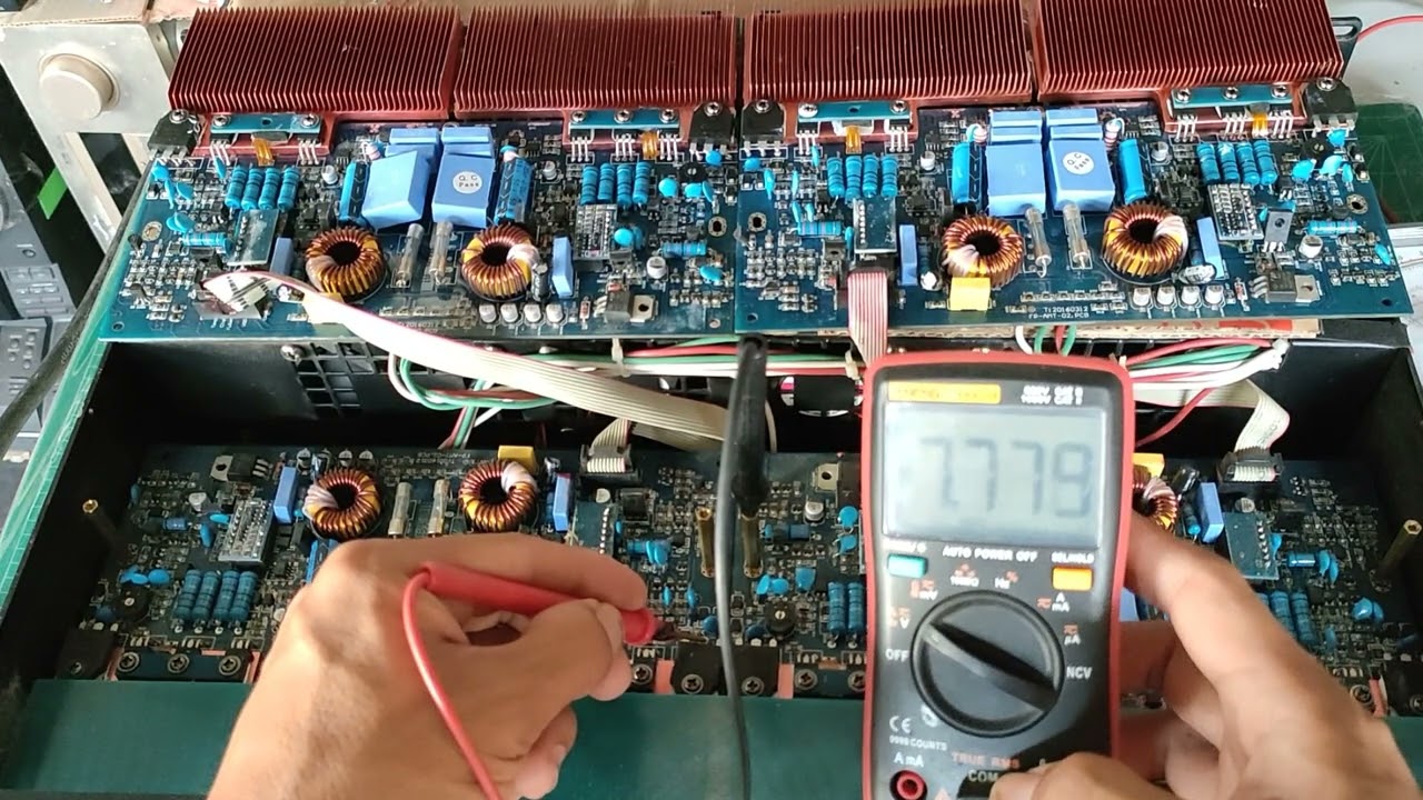 PROEURO TECH FP-10000Q เครื่องเสียงกลางแจ้ง คลาสTD 4Ch อาการเสียงแหบ แตก เสียงบี้ ขึ้นไฟVCL กระพริบ