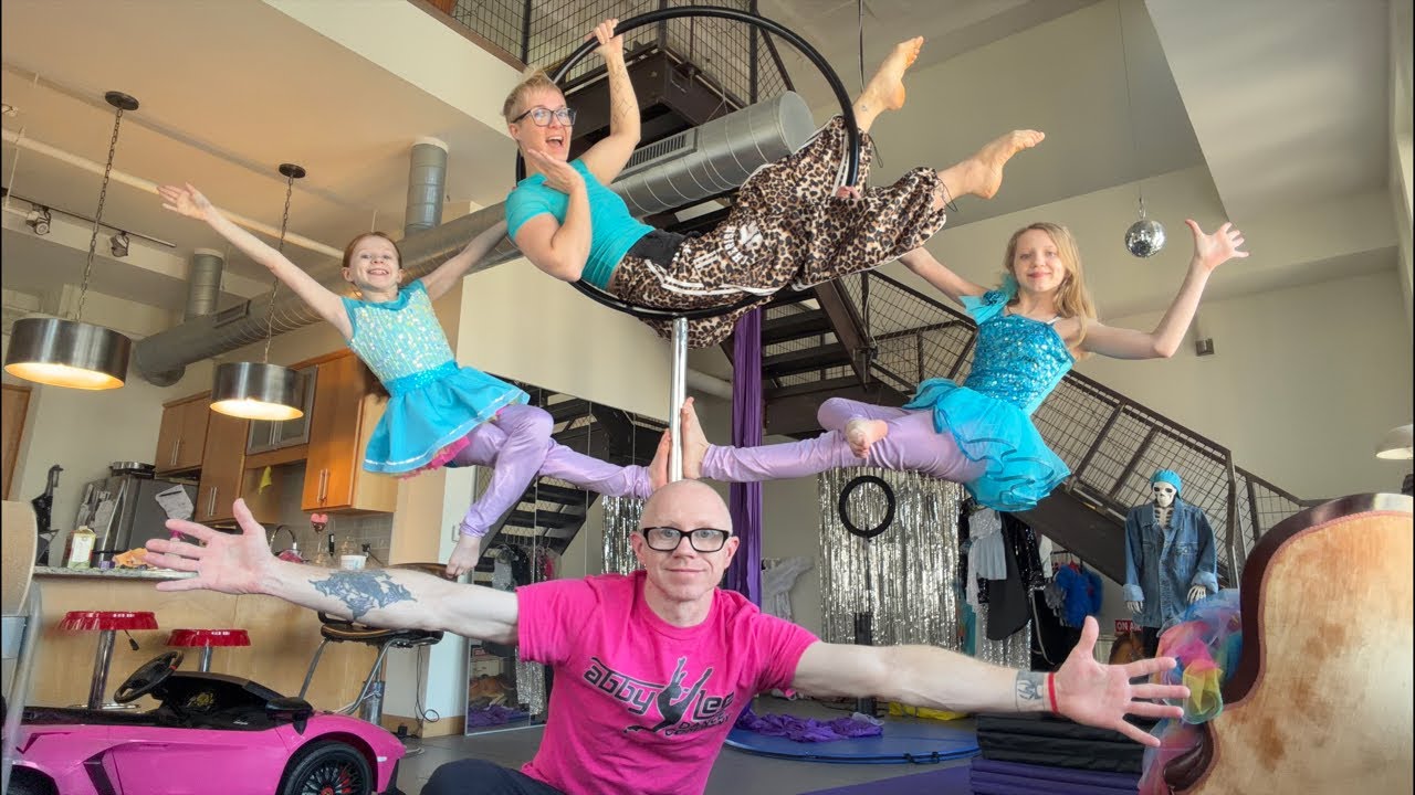 Circus family aerial arts training!!!