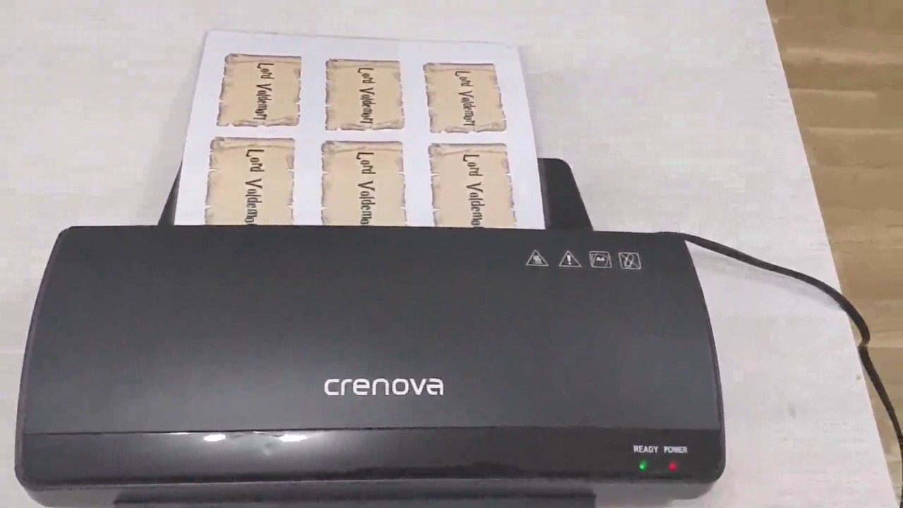 Crenova LT01 Laminadora con 2 rodillos, folios perfectamente plastificados