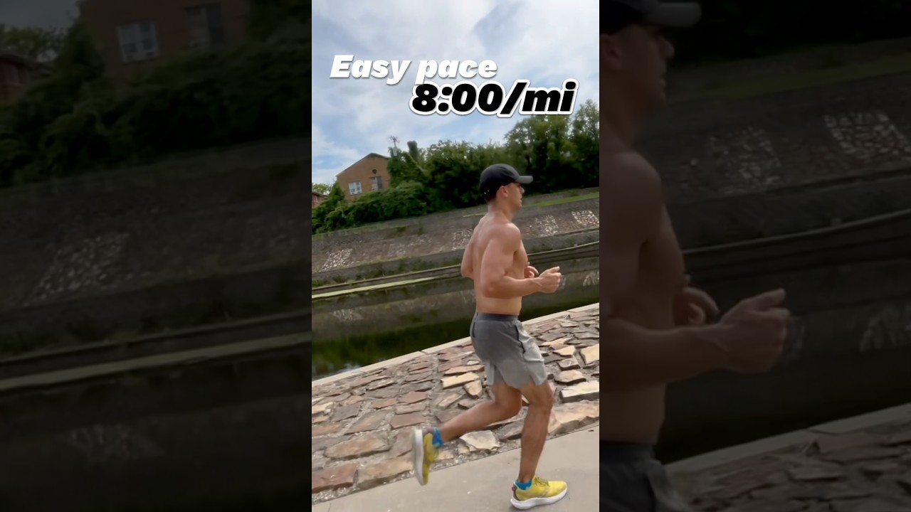 What different running paces look like