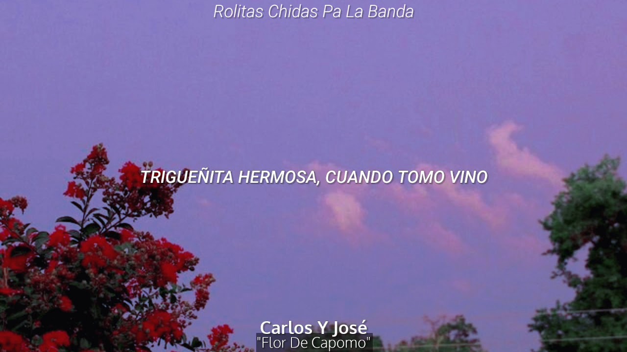 Carlos Y Jos&eacute; - Flor De Capomo (Letra)