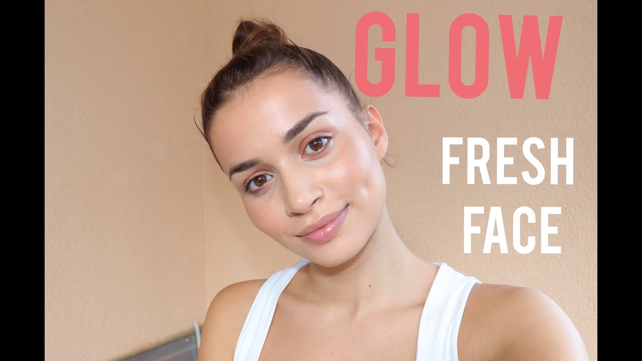 Full coverage GLOW Makeup Tutorial - dewy and fresh faced look for dry skin