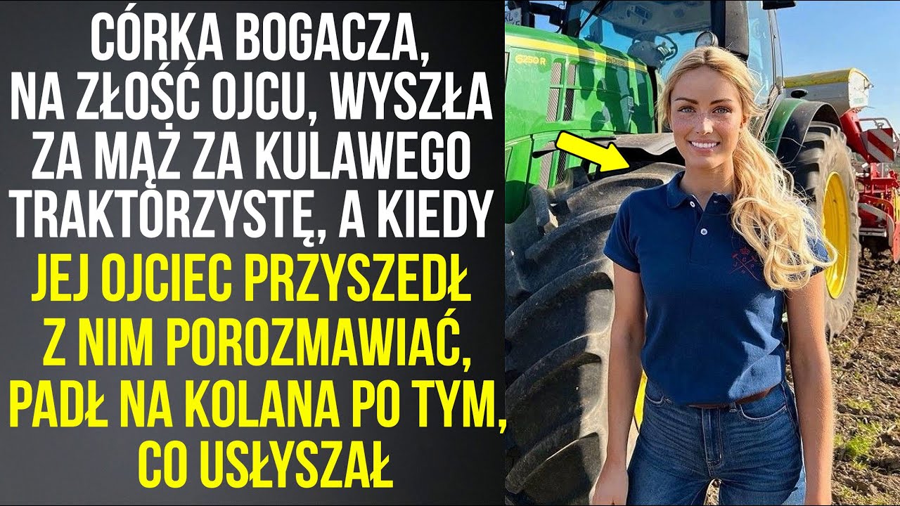 Córka bogacza, na złość ojcu, wyszła za mąż za kulawego traktorzystę. Ojciec przyszedł porozmawiać…