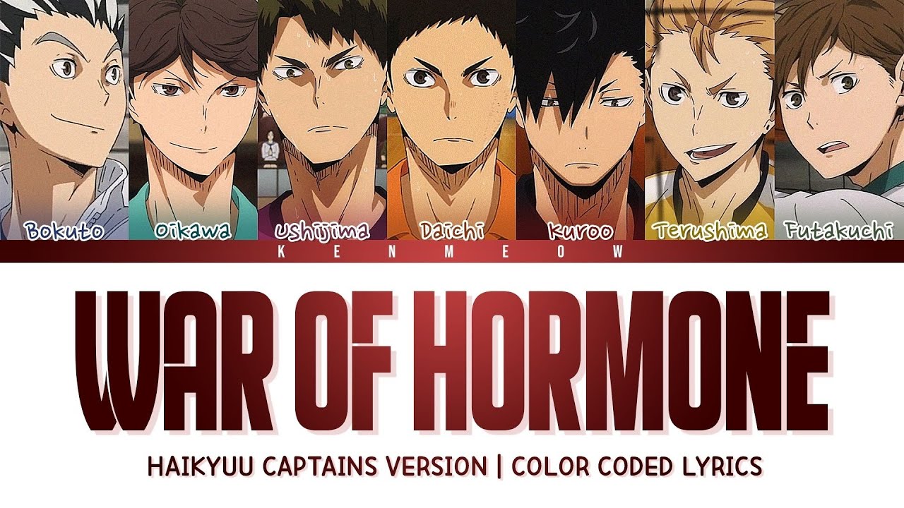 [BTS] WAR OF HORMONE - HAIKYUU CAPTAINS VERSION LYRICS
