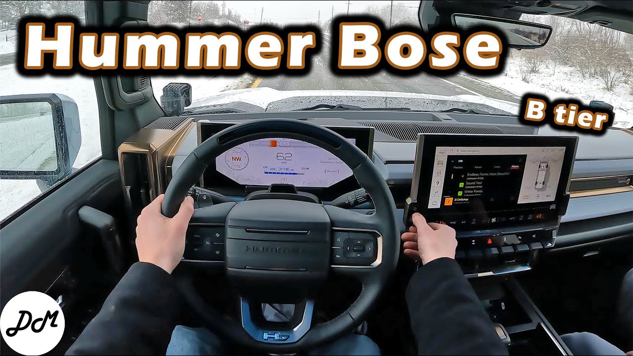 2022 Hummer EV Pickup &ndash; 14-speaker Bose Sound System Review | Apple CarPlay & Android Auto