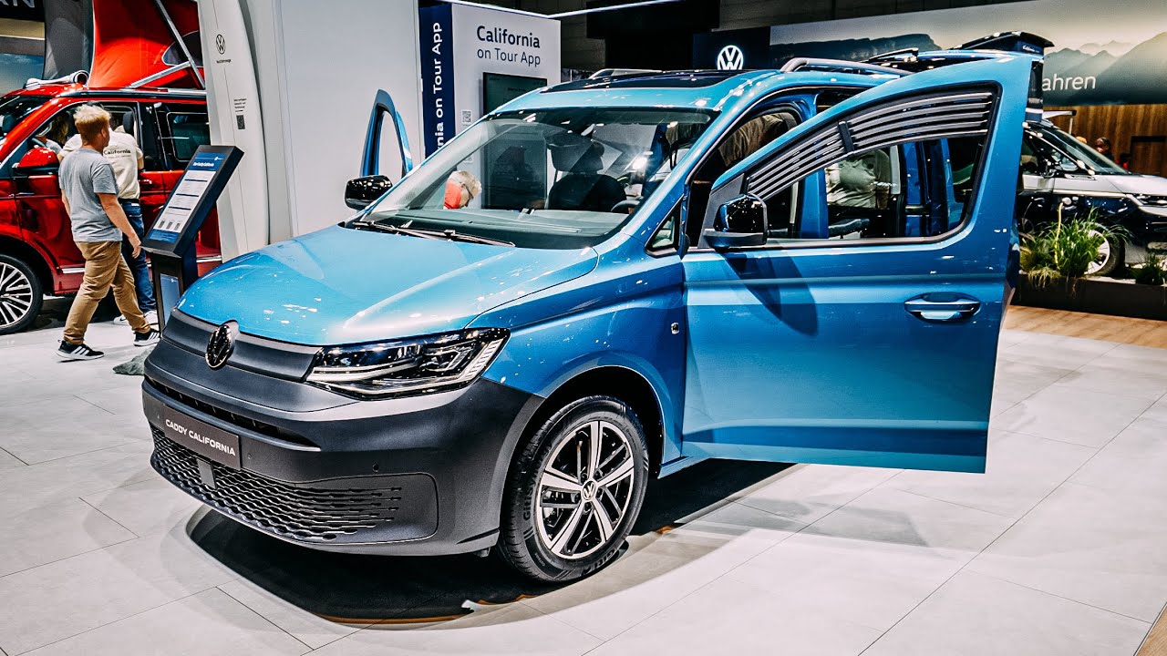 NEW VW CADDY CALIFORNIA 2024 REVIEW at Caravan Salon D&uuml;sseldorf 2023! The best small Camper van!