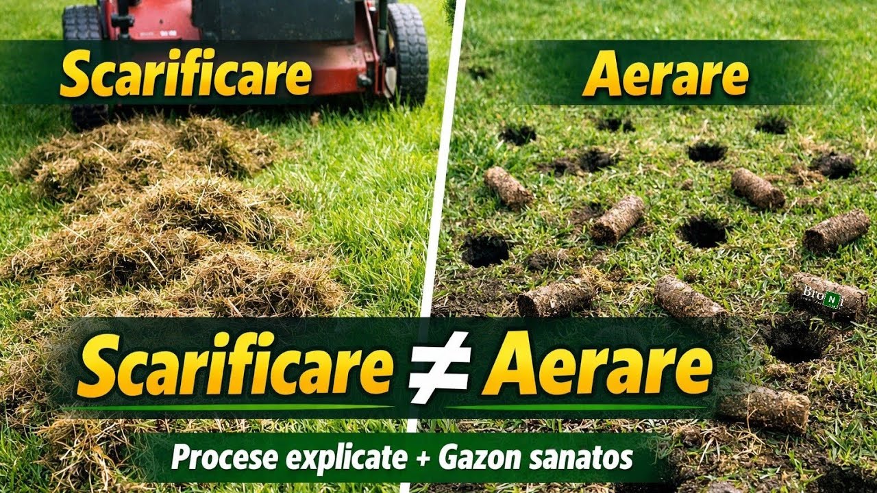 Scarificare vs Aerare Gazon &ndash; Diferente, Cum și Cand Sa Le Faci Corect