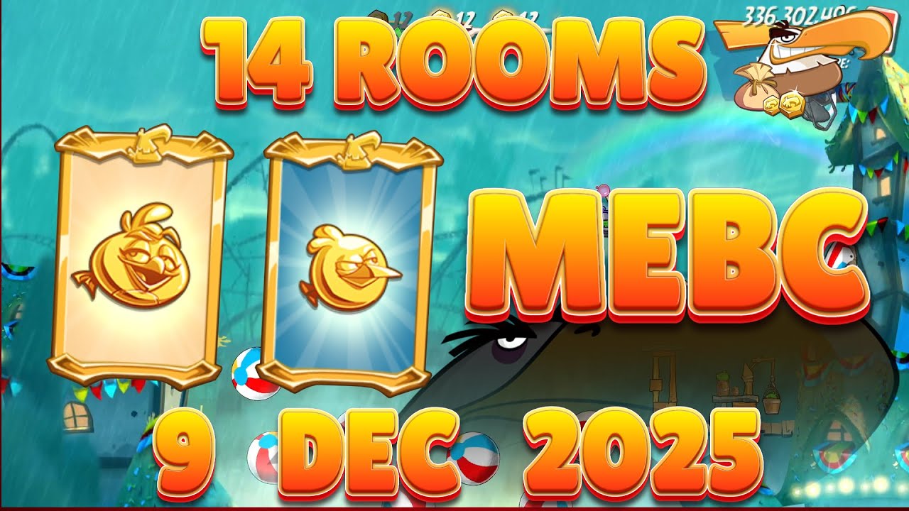Angry Birds 2 MEBC - AB2 Mighty Eagle Bootcamp 14 Rooms Gameplay (9 Dec 2025)