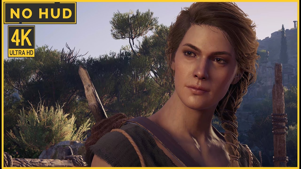 Assassin's Creed Odyssey - Kassandra Intro Scene | No HUD & 4K 60fps Gameplay