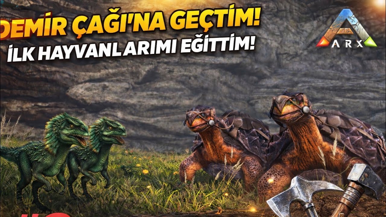İlk hayvanlarl eğitdik ve Demir çağı Ark mobile bölüm 2