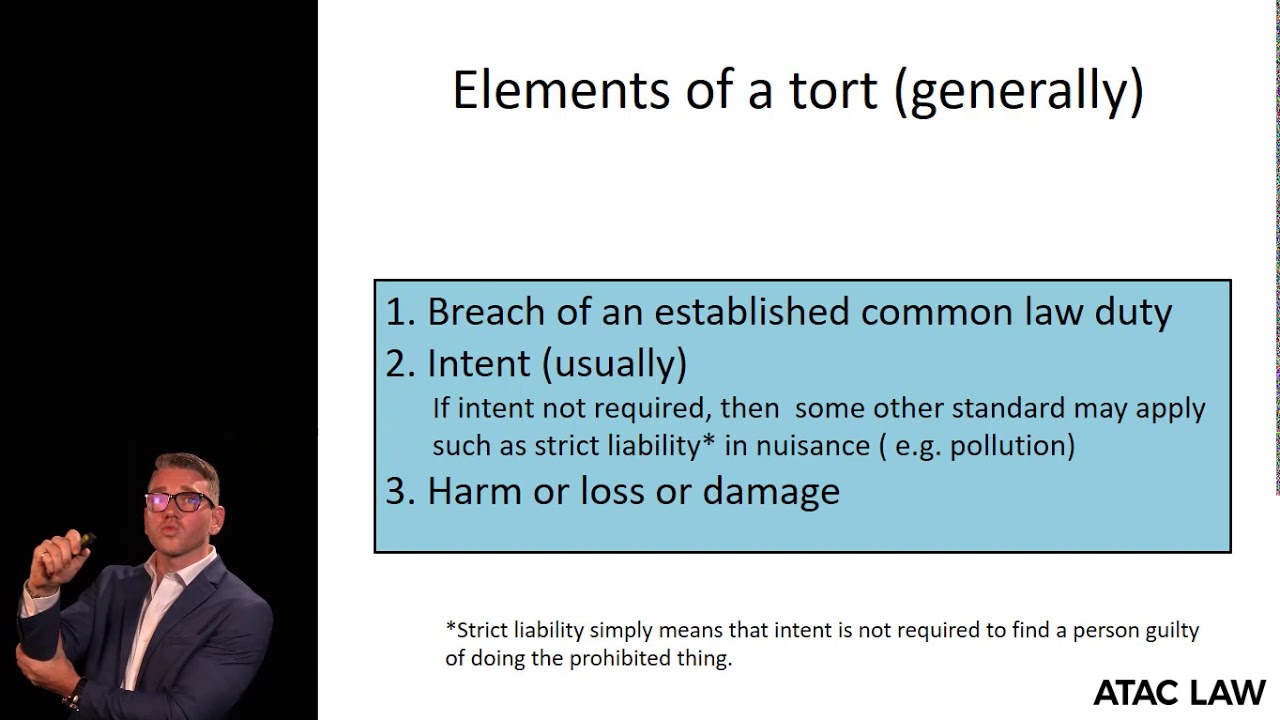 Introduction to Torts - APSC 450 Lecture for UBC 2019/2020