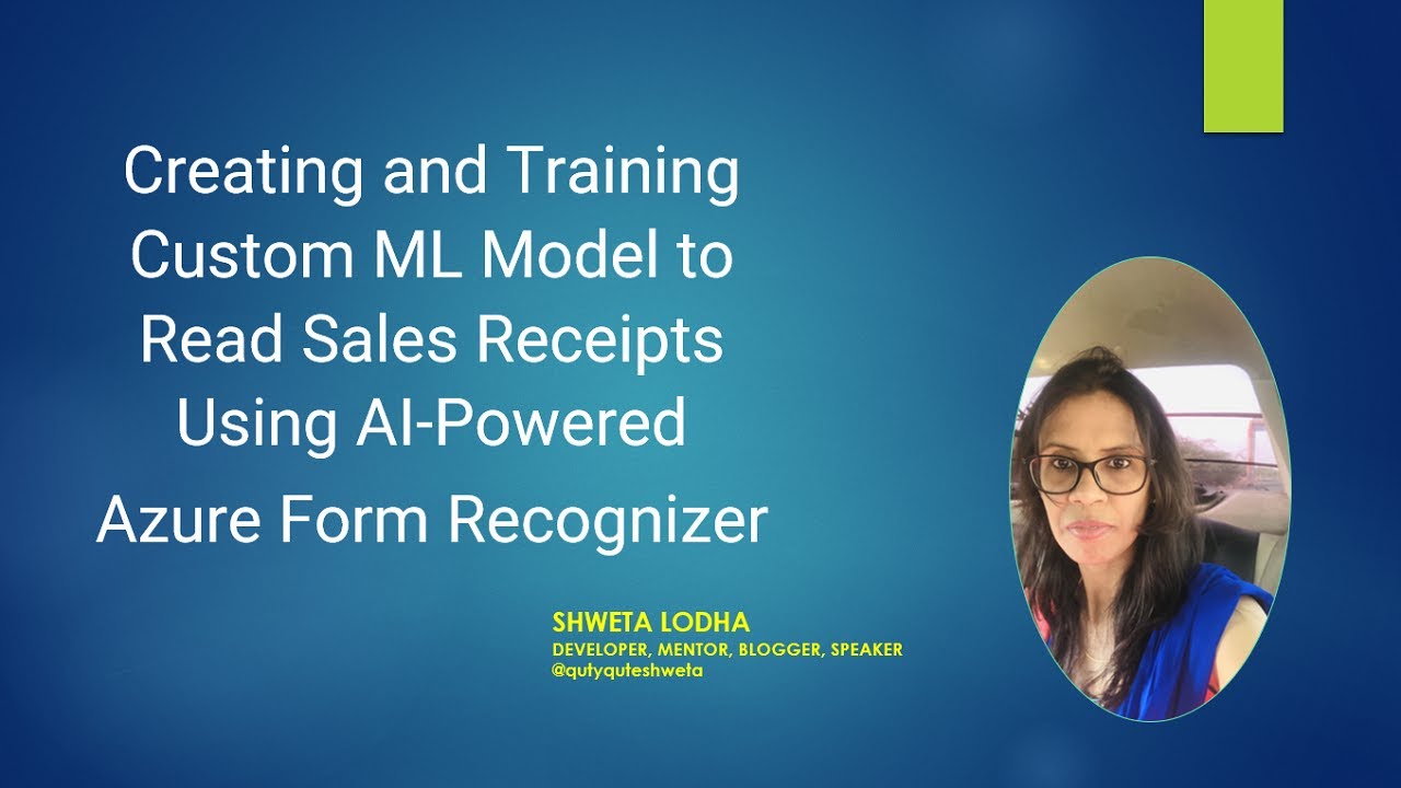 Creating and Training Custom ML Model to Read Sales Receipts Using AI-Powered Azure Form Recognizer