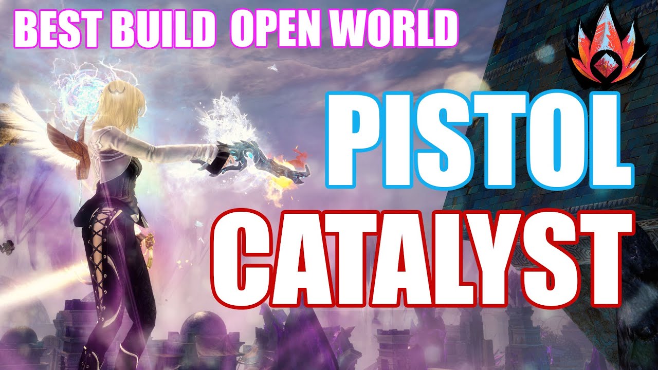 GW2 - Celestial Pistol Catalyst - Open World Build - Elementalist Gameplay PvE - Guild Wars 2 SotO