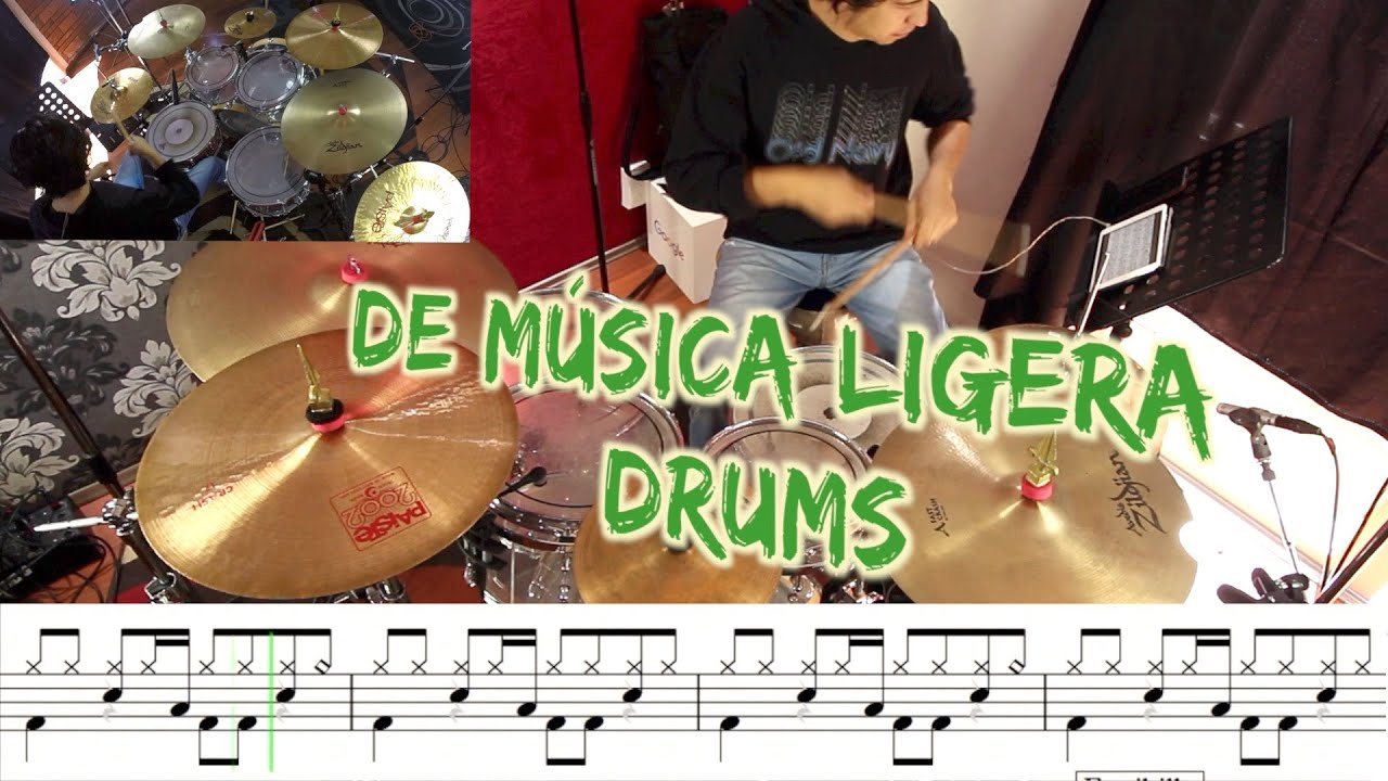Soda Stereo - De Música Ligera | Drum Cover (partitura) | Hugo Zerecero