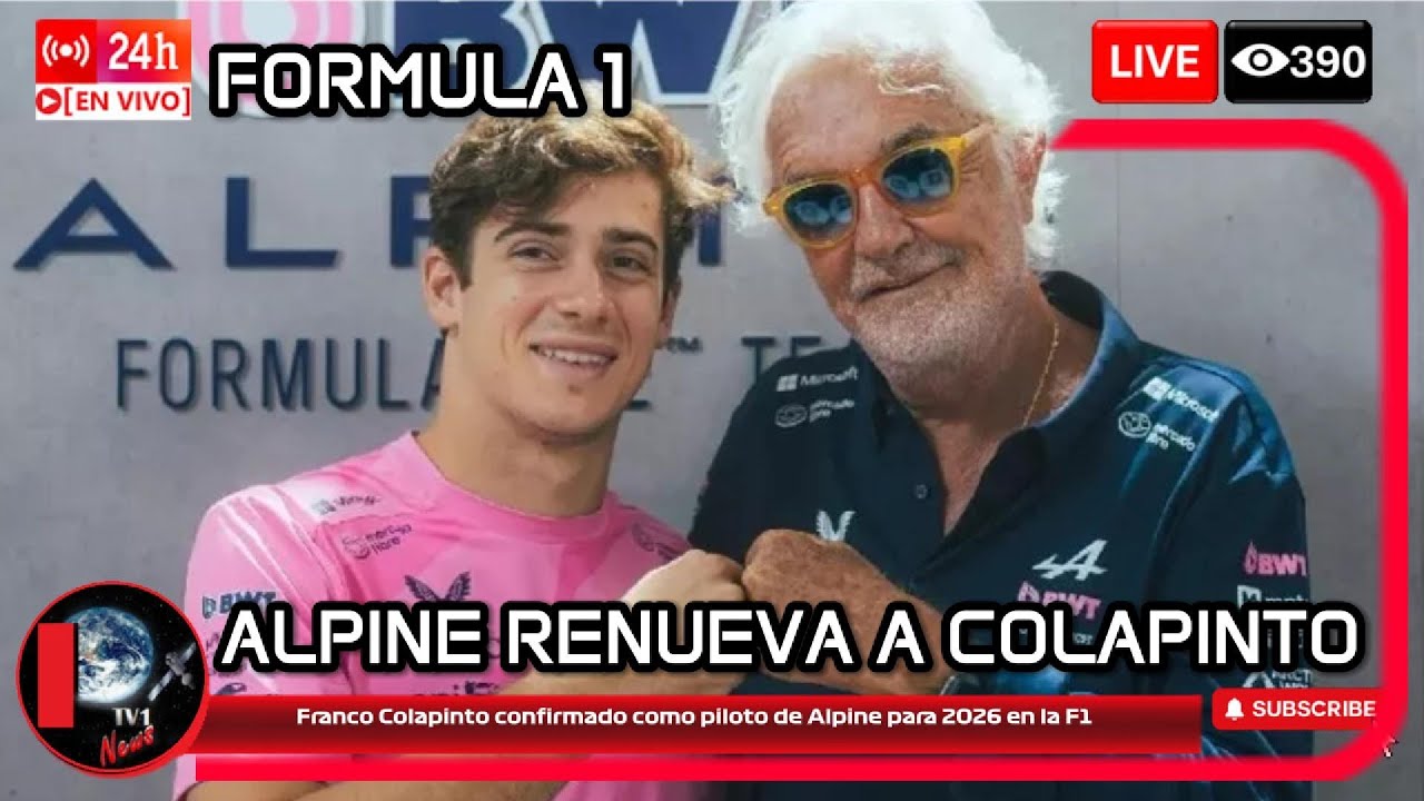 Franco Colapinto confirmado como piloto de Alpine para 2026 en la F1
