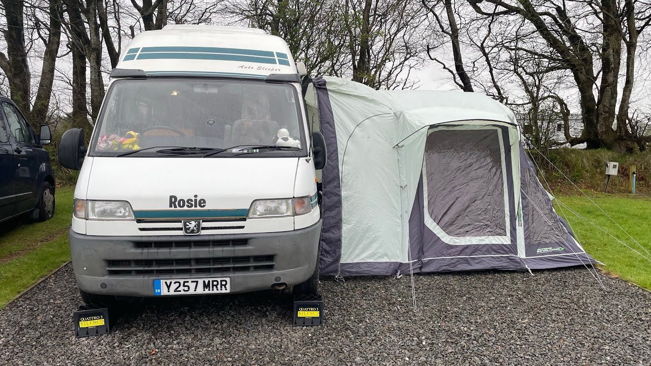 Drive away awning for a campervan review looking at a Outdoor Revolution Oxygen Air Frame