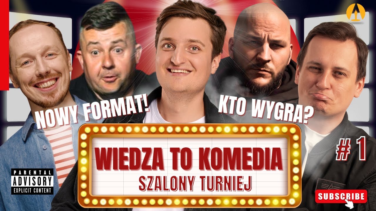 WIEDZA TO KOMEDIA - Syrek-Dąbrowski, Gajda, Sikora, Kasta, Chałupka (Turniej Komediowy)