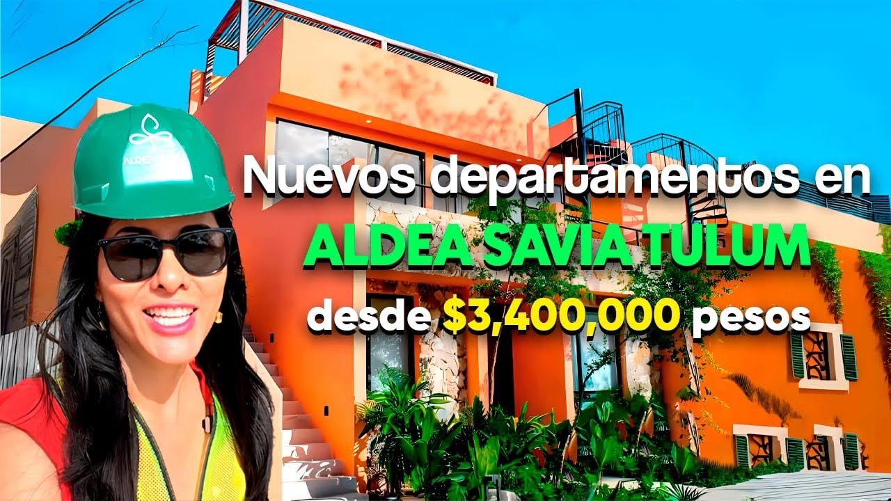 Departamentos en Tulum con Desarrollador de confianza. Aldea Savia Tulum