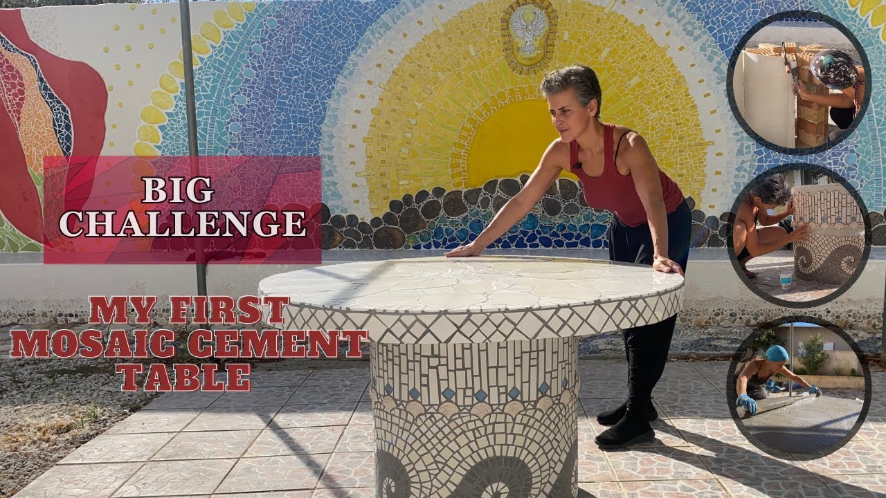 Создаю свой первый стол из цемента Mosaic ART: 🛠️ Как я это сделал