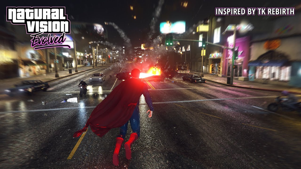 GTA 5 - SUPERMAN Mod With Next-Gen Real Life Graphics! (NaturalVision Evolved Gameplay)