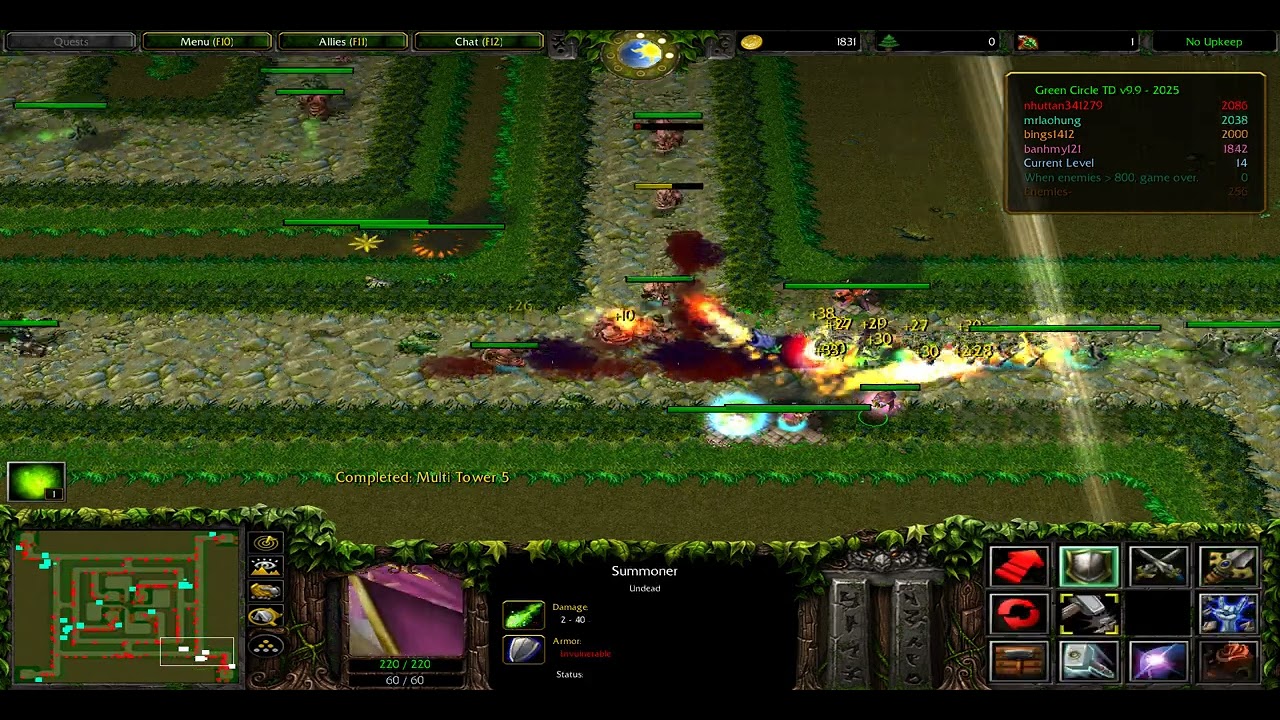 WARCRAFT III- GREEN CIRCLE TD v9.9 2025