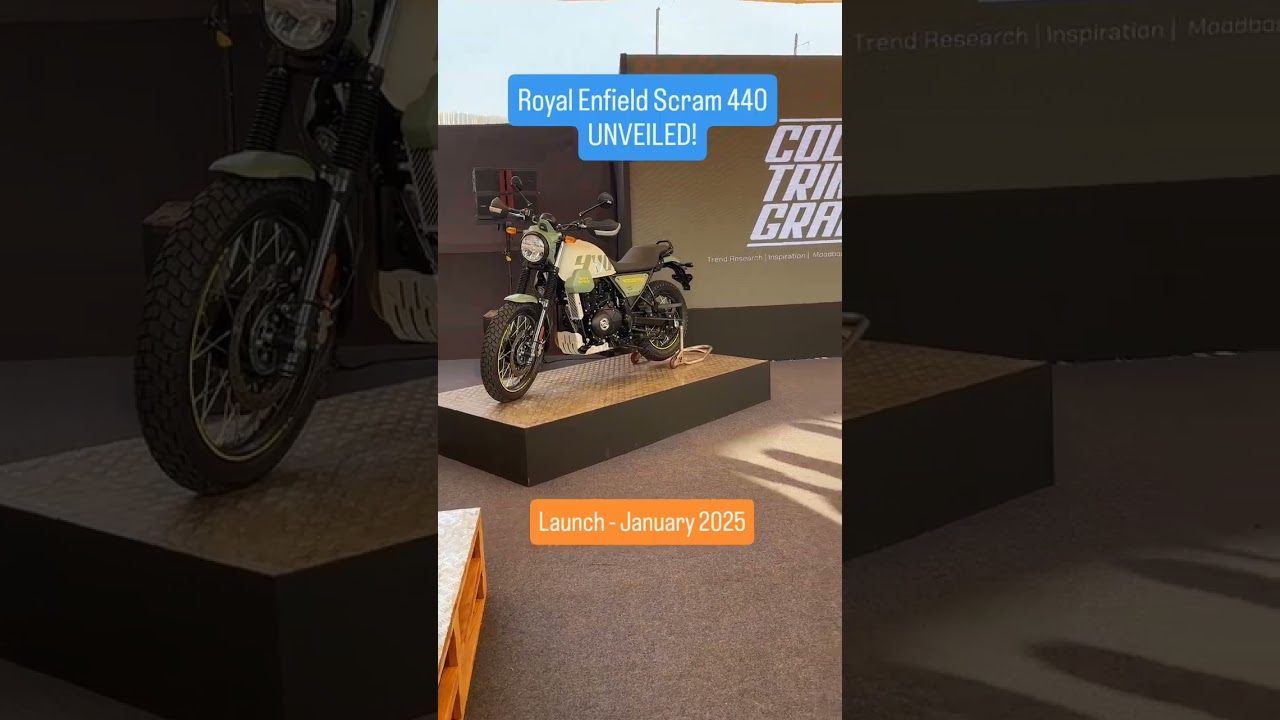 Royal Enfield has unveiled the new Scram 440 at Motoverse 2024! #royalenfield