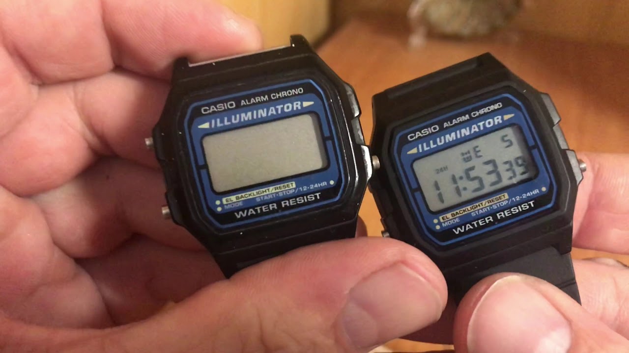Вскрытие и обзор часов CASIO F-105