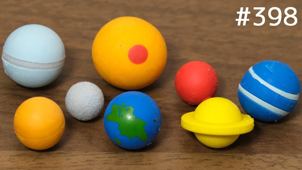 太陽系の惑星が消しゴムに！デスクが宇宙になります【文房具紹介】#398