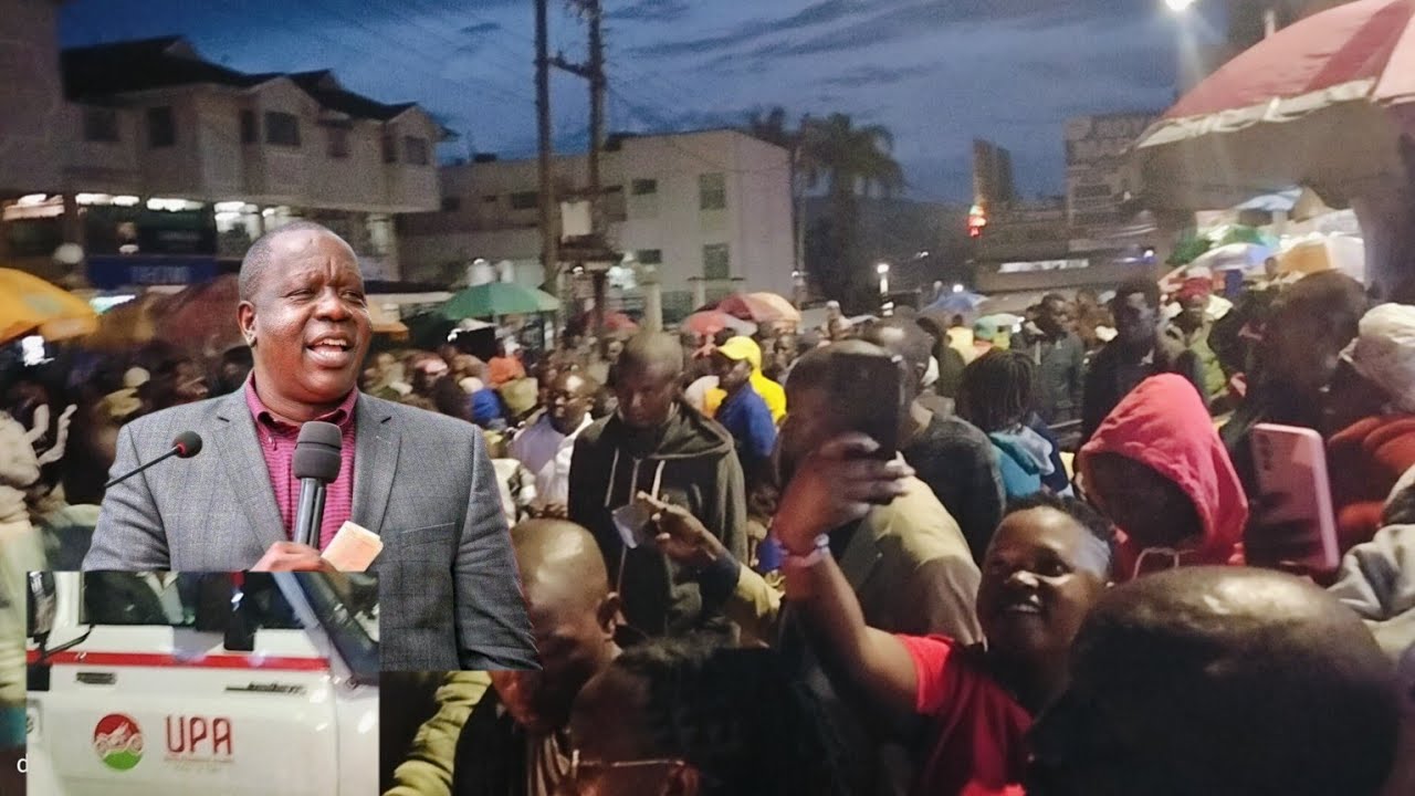 KisiiTown Brought to a standstill after Fred Matiang’i made entrance drawing crowds halting business