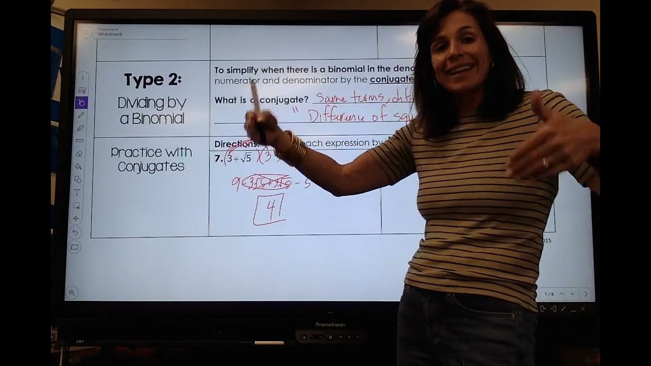 Unit 10 dividing by a radical