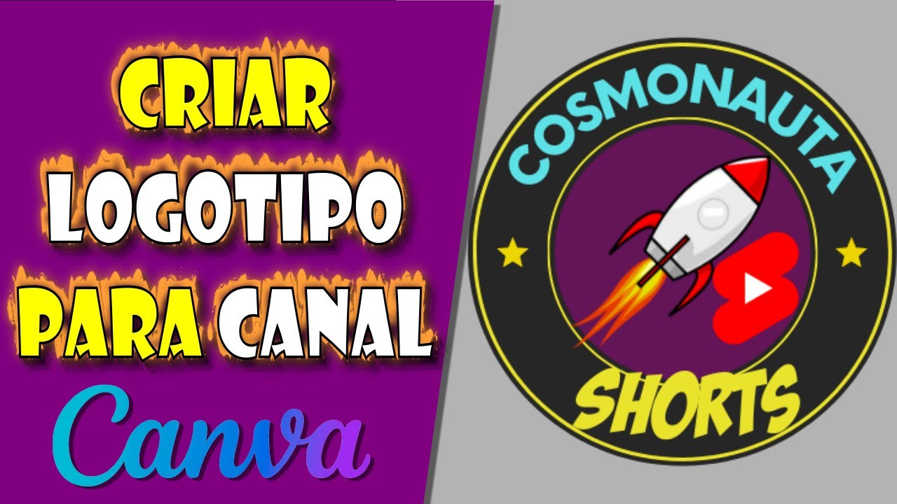 Como CRIAR um LOGOTIPO para CANAL do YouTube no CANVA
