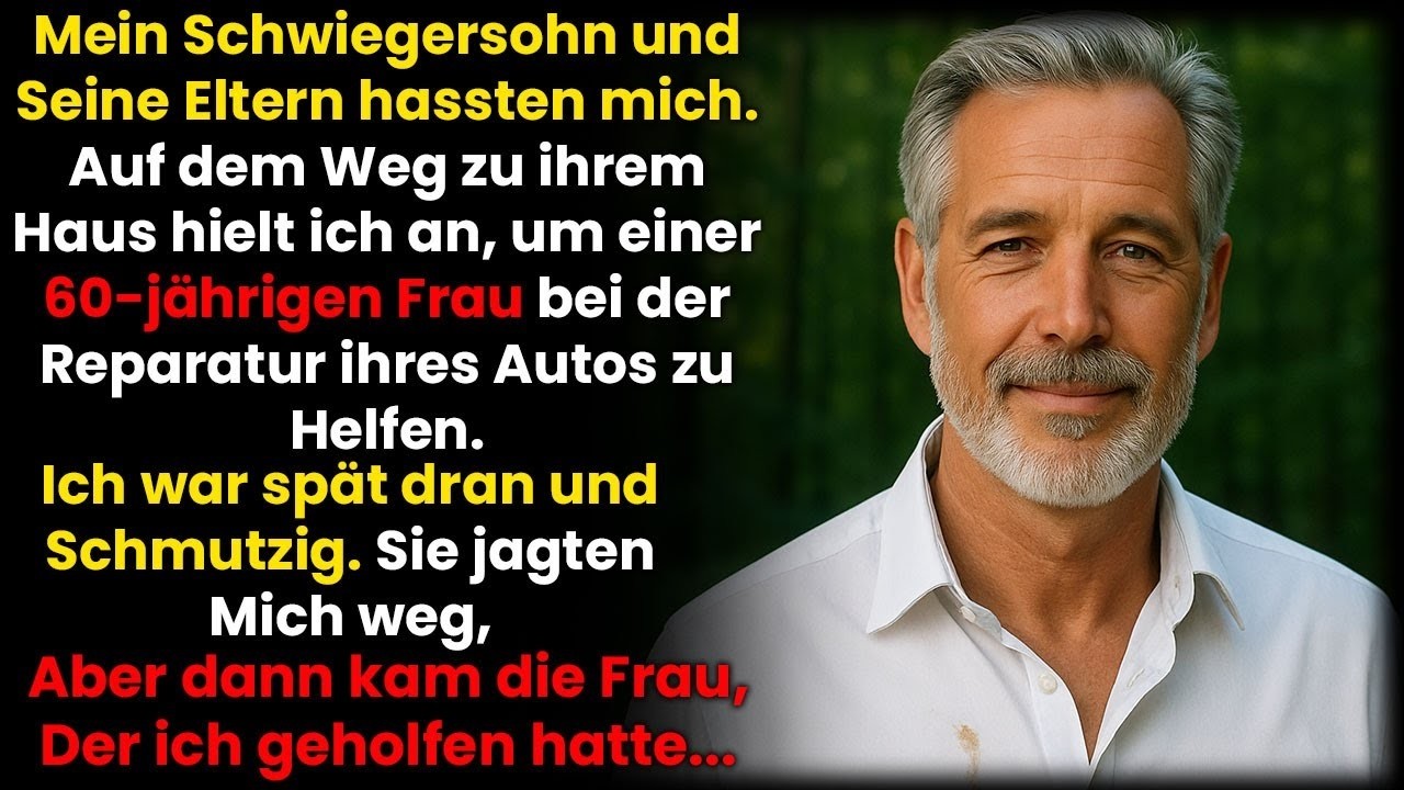 Ich kam zu spät zum Treffen mit der reichen Familie meines Schwiegersohns – ich half jemandem