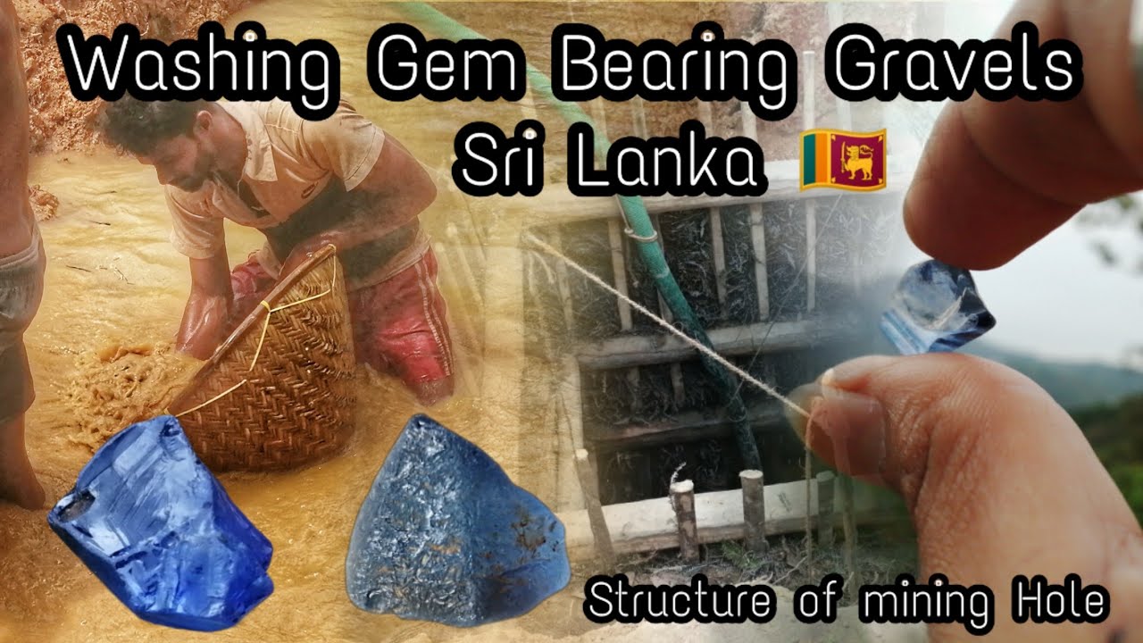 Gem Mining Environment | Calamus Bucket | Wire-Ferns | Washing Gem Bearing Gravels  Sri Lanka