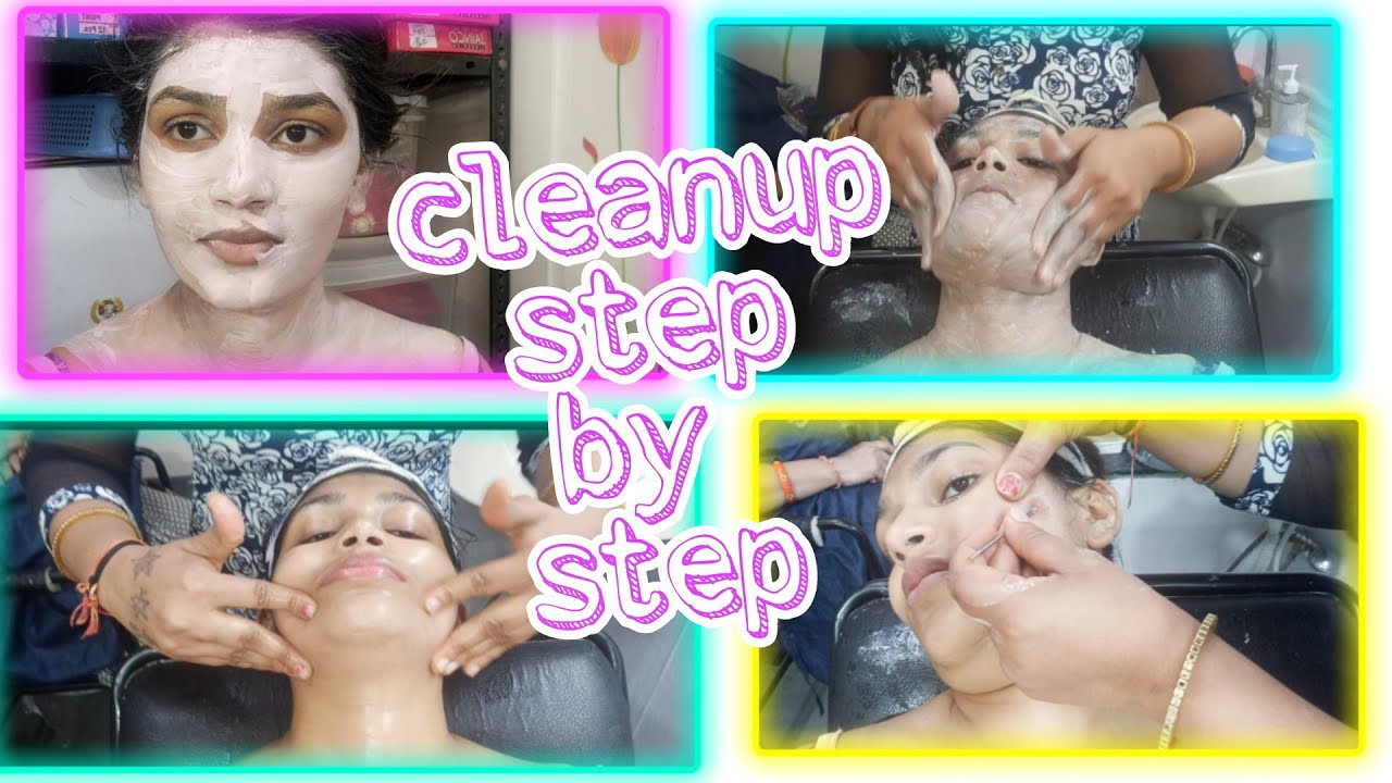 Cleanup step by step at parlour | fruit cleanup teenagers & beginners | before & after result😍☹️