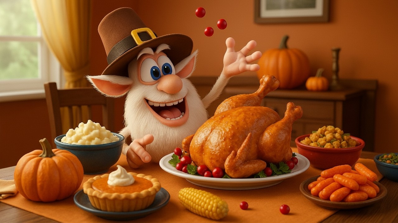 Большой пир Бубы 🦃 Мультфильм для детей